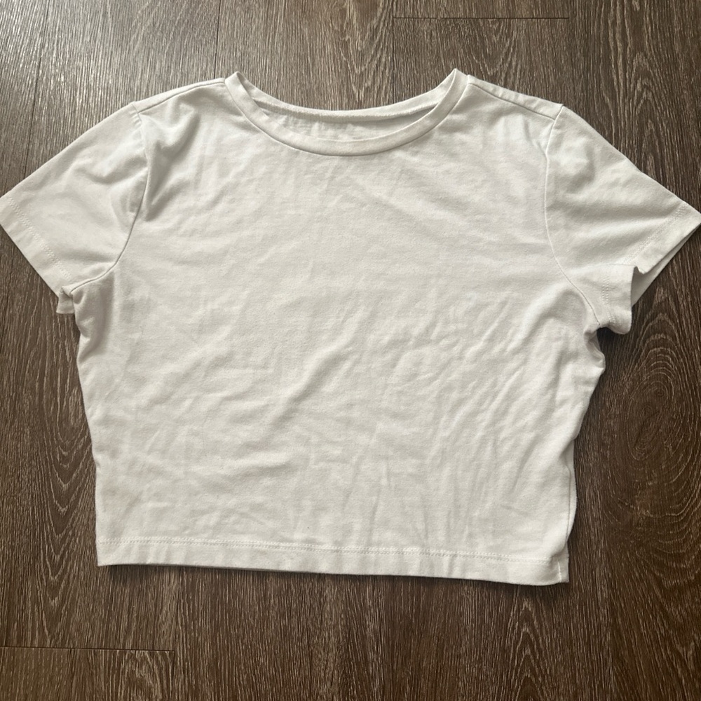 White baby tee